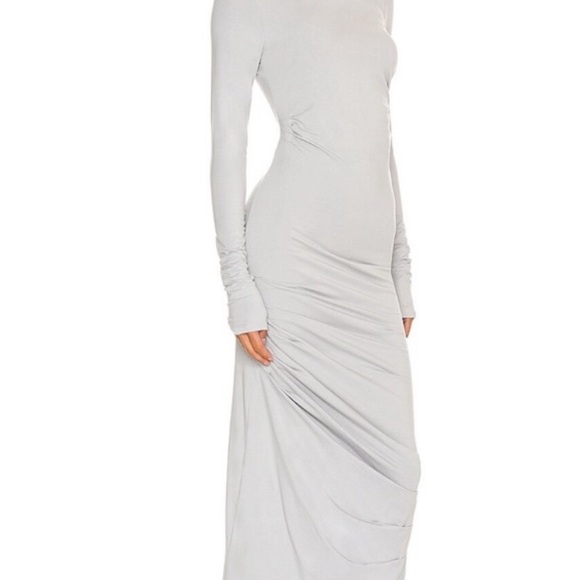 The Line by K Light Gray Long Sleeve Dress - Picture 2 of 4